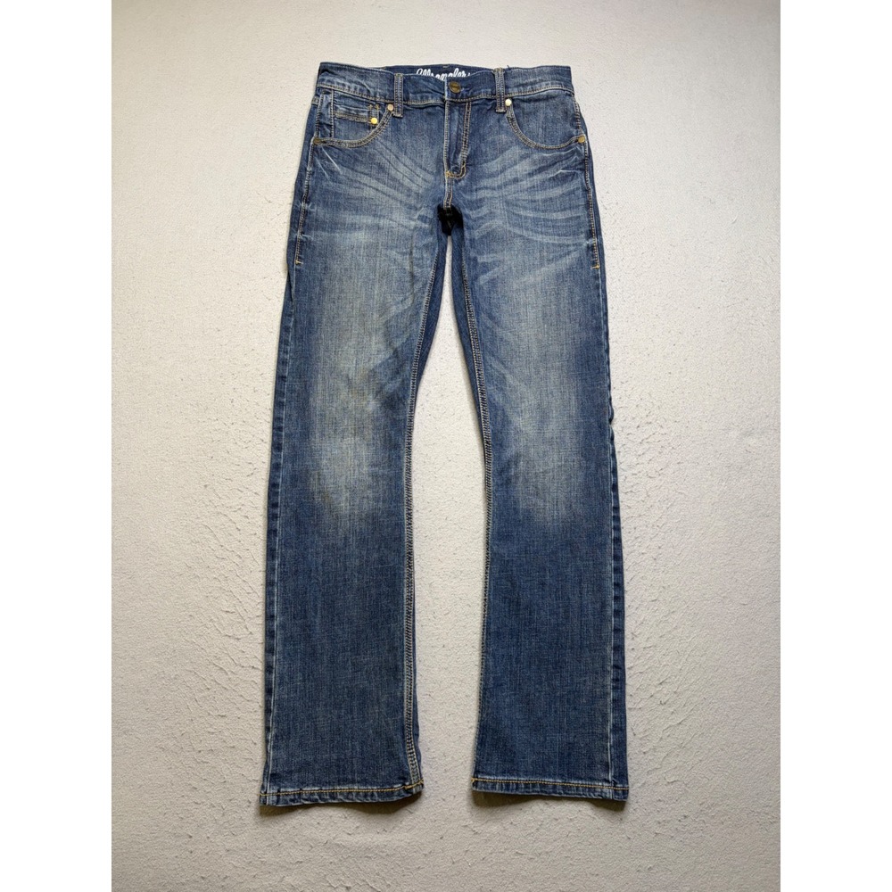 Wrangler Retro Slim Boot Jeans Mens 29x32 Blue Denim 10WLT77LY Western Fit